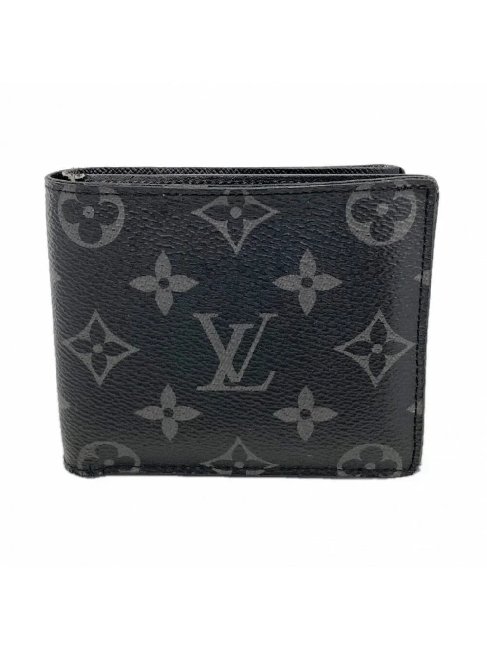 Louis Vuitton Wallet Monogram Eclipse Portefeuille Marco NM Black